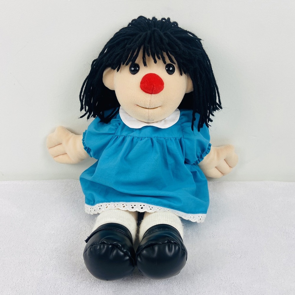 Big Comfy Couch Molly Doll Plush Stuffed Soft Toy 17" Blue Dress Vintage 1995